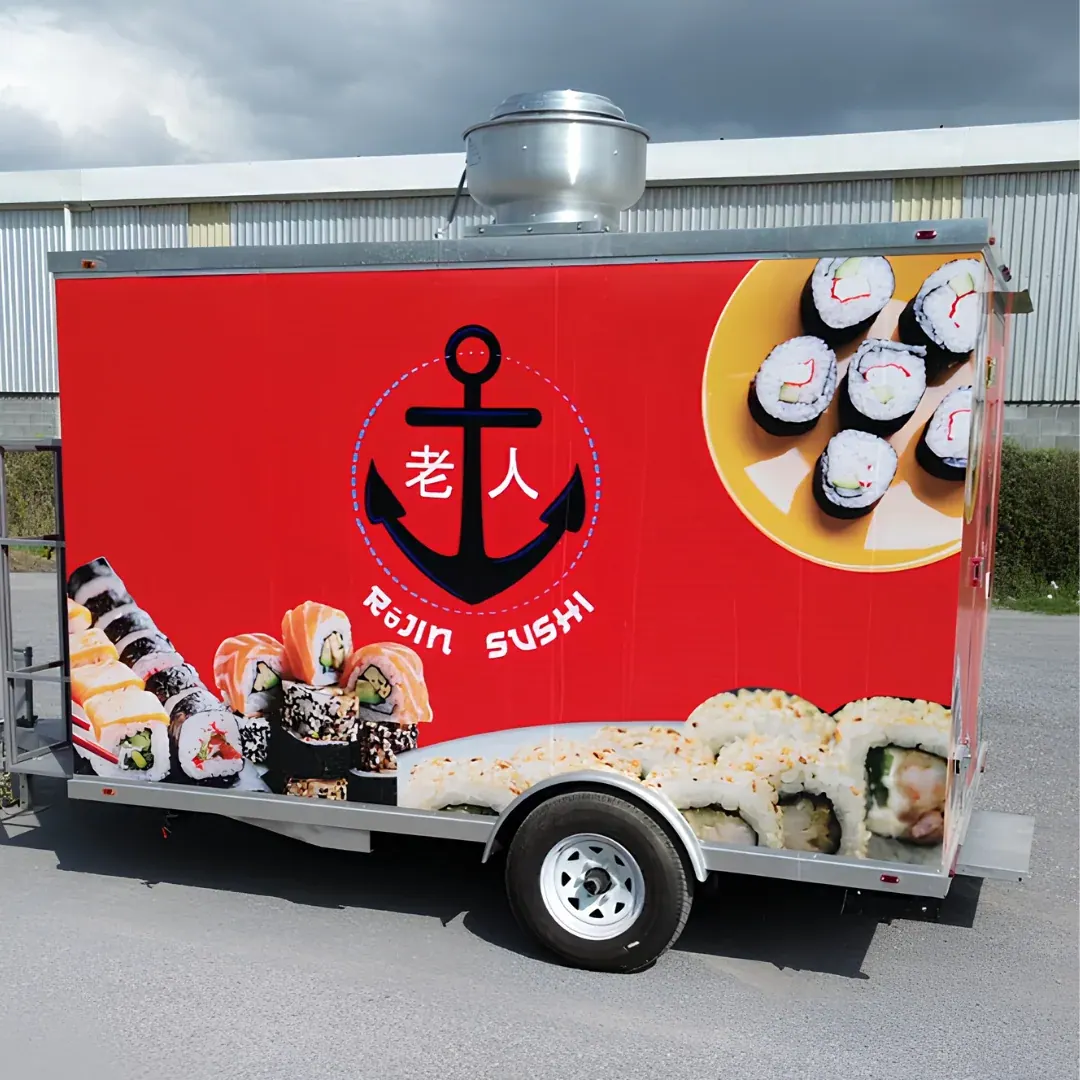 10ft food trailer serving window detail