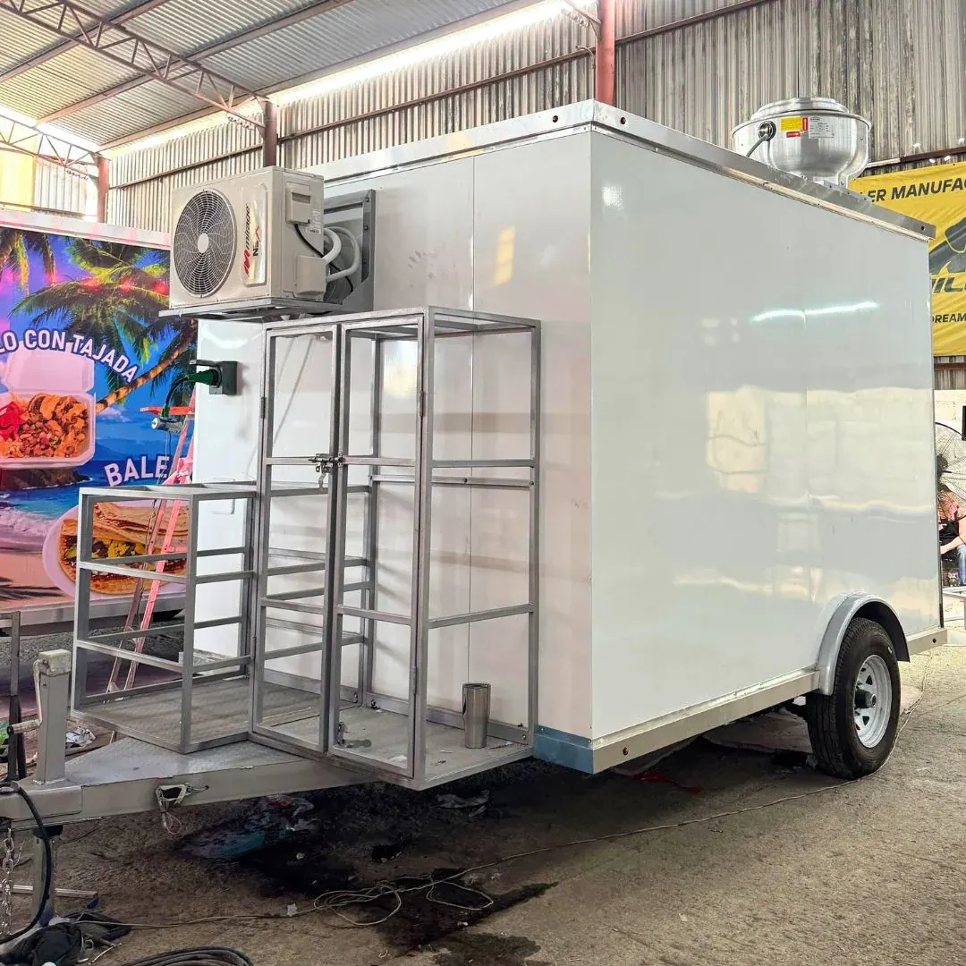10ft food trailer branded exterior