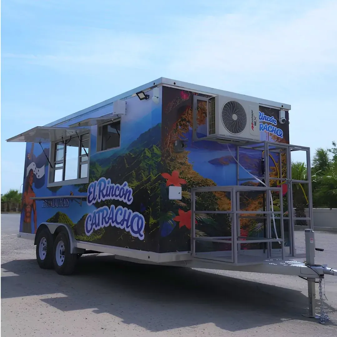 18ft food trailer serving window detail