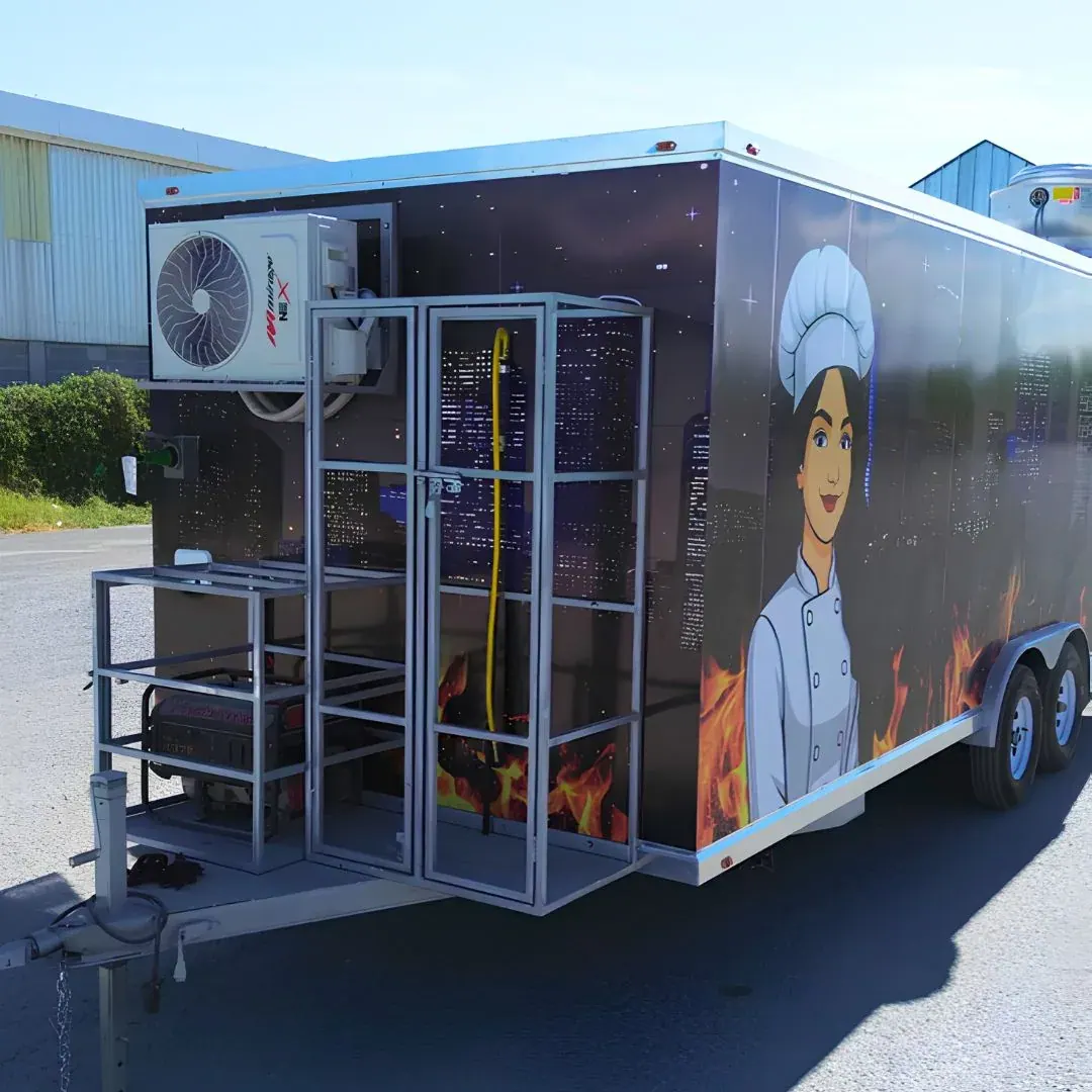 20ft food trailer exterior detail