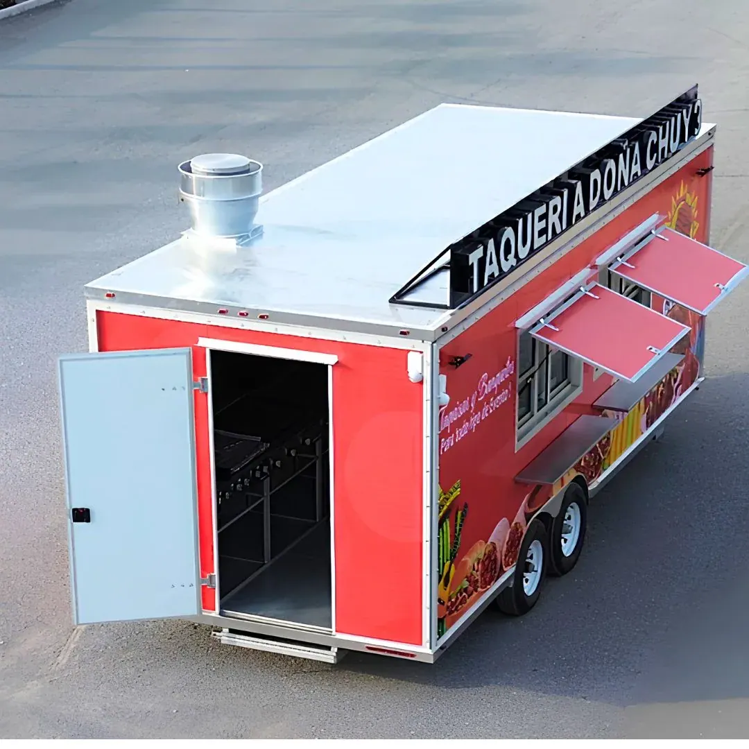 22ft food trailer serving window detail