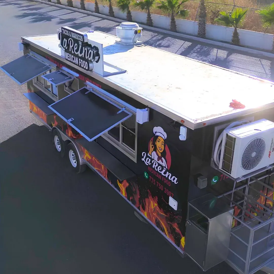 24ft food trailer exterior detail