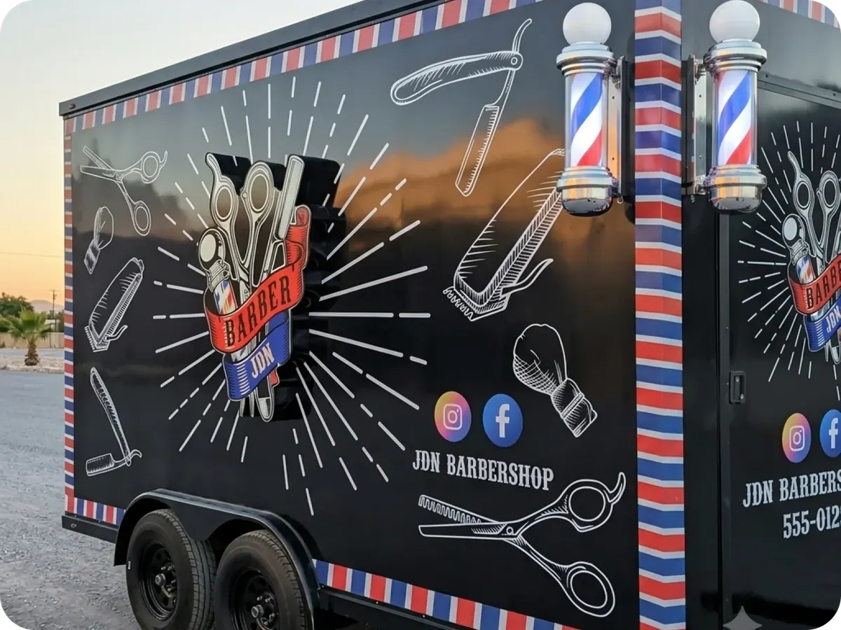 Mobile barber shop