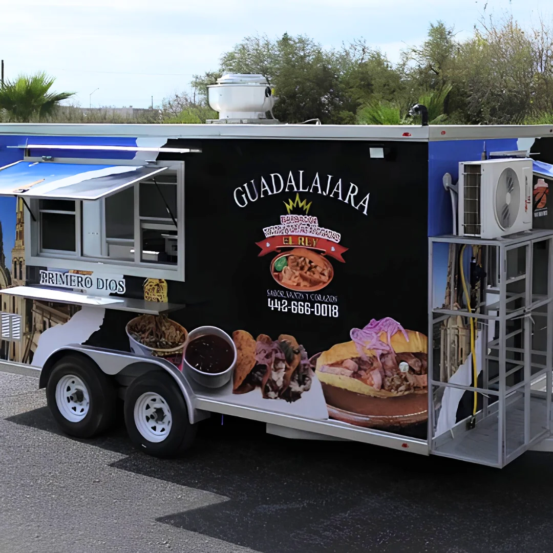 California food trailer side view