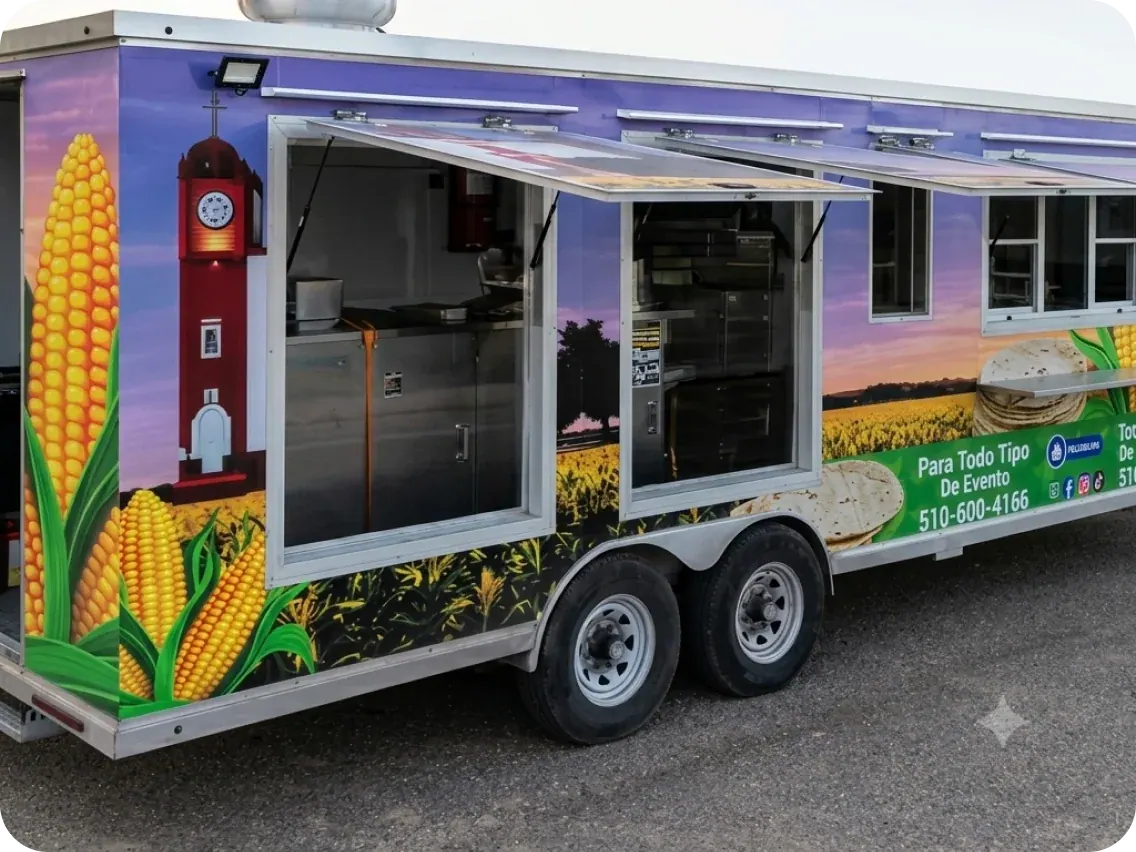 Mobile tortilleria trailer